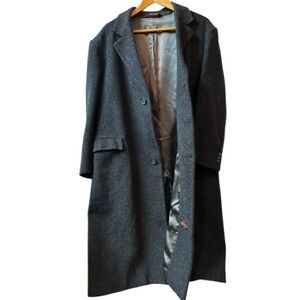 Nordstrom 100% soft wool long peacoat Men's 44